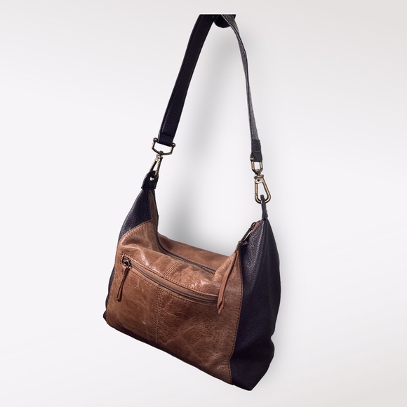 The Sak Alameda Hobo Purse Animal Print Shoulder Strap Exterior Zip Pocket - Picture 4 of 15